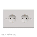 Boss Stop Kontak Schuko 2-Gang + Safety Shutter B30 PRIME Standard Series (Power Socket/Power Outlet)