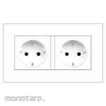 Boss Stop Kontak Schuko 2-Gang B1000 PURO Series (Power Socket/Power Outlet)