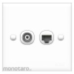 Boss Stop Kontak TV Coaxial + Jaringan CAT.6 B30 PRIME (TV Socket)