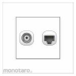 Boss Stop Kontak TV Coaxial + Jarinnga CAT.6 B1000 PURO Series (TV Socket)