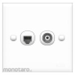 Boss Stop Kontak TV Coaxial + Telepone B30 PRIME Series (TV Socket)