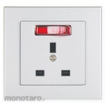 Broco Stop Kontak AC BSI Standard + Lampu Indikator Plano Series (Power Socket/Power Outlet)
