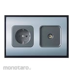 Broco Stop Kontak Double Gang Horizontal Integra Series (Power Socket/Power Outlet)