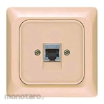 Broco Stop Kontak Jaringan 1-Port Cat.5 (RJ45) Lugano Series (Network Socket)