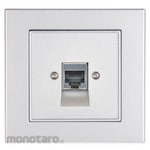 Broco Stop Kontak Jaringan 1-Port Cat.5 RJ45 Plano Series (Soket Data)
