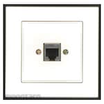 Broco Stop Kontak Jaringan 1-Port Cat.5 RJ45 Plano Slim Series (Soket Data)