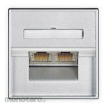 Broco Stop Kontak Jaringan Universal 2-Ports (RJ45/RJ12/RJ11) Plano Series (Network Socket)