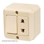 Broco Stop Kontak Outbow Universal + Saklar New Gee Standard Line (Power Socket/Power Outlet)