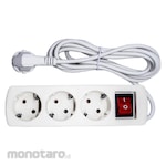 Dutron Stop Kontak 3-Gang dengan Kabel (Power Socket/Power Outlet)