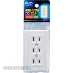 ELPA (Asahi Electric) Stop Kontak Tipis 3-Gang (Power Socket/Power Outlet)