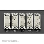 ESCO 125V / 15A embedded outlet (1 port / grounded / grounded)