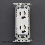 ESCO 125V / 15A embedded outlet (2 ports / prevention / grounding)