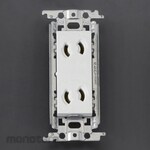 ESCO 125V / 15A embedded outlet (2 ports / prevention)