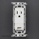 ESCO 125V / 15A recessed outlet (1 port / with ground terminal)