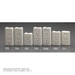 ESCO 125V / 15A square outlet (1 port / grounded)