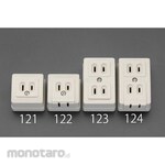 ESCO 125V / 15A square outlet (2 ports)