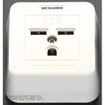 ESCO AC250V / 30A square outlet (grounding 2P)