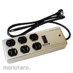Fargo Stop Kontak Steel AC 6-Gang Silver (Power Socket/Power Outlet)