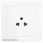 Hager Stop Kontak 1-Gang 16A Euro-American Series (Power Socket/Power Outlet)