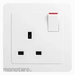 Hager Stop Kontak 1-Gang DP 13A + Saklar (Power Socket/Power Outlet)