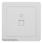 Hager Stop Kontak 1-Gang Jaringan RJ45 CAT.6 Tanpa Simbol (Data Socket)