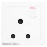 Hager Stop Kontak 15A + Saklar (Power Socket/Power Outlet)