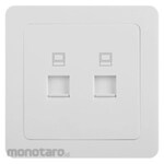Hager Stop Kontak 2-Gang Jaringan RJ45 CAT.5E (Data Socket)