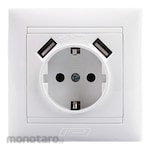 Himel Stop Kontak Arde + Port USB (Power Socket Grounded)