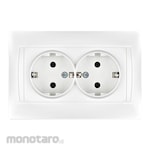 Himel Stop Kontak Arde 2-Gang (Power Socket Grounded)