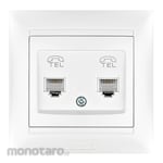 Himel Stop Kontak Telepone 4C Double (Telephone Socket)