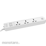 INGCO Stop Kontak Universal 3-Gang dengan Kabel + Port USB + Saklar (Power Socket/Power Outlet)