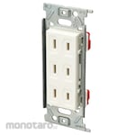 Jimbo Electric Stop Kontak 3-Gang - Metal Frame (Power Socket/Power Outlet)