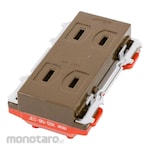 Jimbo Electric Stop Kontak Tanam 2-Gang New Mildby Series (Power Socket)