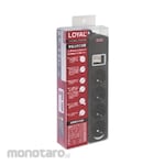 LOYAL Stop Kontak 4-Gang + Port USB (Power Socket/Power Outlet)