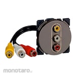 Legrand 3 x Female RCA Socket Arteor