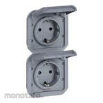 Legrand Stop Kontak Prewired with Cover Plexo Series (Power Outlet)