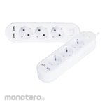 Luxmenn Stop Kontak dengan Kabel + Port USB (Power Socket/Power Outlet)