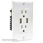 Non Brand Commercial Straight-Blade Receptacle with USB Port