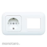 Panasonic Stop Kontak Schuko Arde + Frame 2-Gang (CP) (Power Socket/Power Outlet)