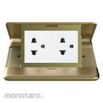 SIMON ELECTRIC Stop Kontak Lantai 2-Gang Euro-US Series (Floor Power Socket)