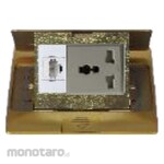 SIMON ELECTRIC Stop Kontak Lantai Multi-Standard Socket + Telephone Port (Floor Power Socket)