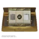 SIMON ELECTRIC Stop Kontak Lantai TV + Telepone + Jaringan (Telephone Socket)