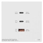 SIMON ELECTRIC Stop Kontak USB 5V 2.4A + C Chargers 65W (Power Socket/Power Outlet)