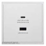SIMON ELECTRIC Stop Kontak USB 5V 2.4A + Port Tipe-C 45W (USB Socket)
