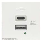 SIMON ELECTRIC Stop Kontak USB A + Port Tipe-C 4.2A 2M (USB Socket)