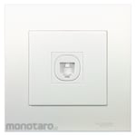 Schneider Electric Stop Kontak 1-Gang Telepone with Shutter Vivace (Telephone Socket)
