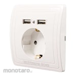 Taffware Stop Kontak Dinding EU Plug (Power Socket/Power Outlet)