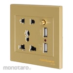 Taffware Stop Kontak Universal UK-EU-US (Power Socket/Power Outlet)