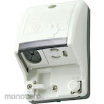 Toshiba Lighting & Technology Stop Kontak Arde Anti Air dengan Earth Terminal (Power Socket Grounded Waterproof)