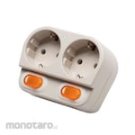 Uticon Stop Kontak Arde 2-Gang (Power Socket Grounded)